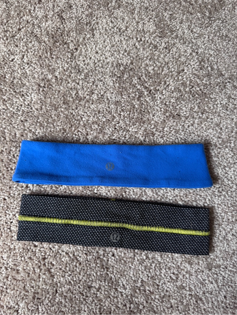 lululemon athletica  Blue & Black Headbands - 2 Pack